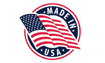 Made in USA certification badge indicating product manufacturing origin in the United States